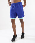 Draxon DryFlow™ + CoolGlide™ Liner Workout Shorts - Mystery Ink & Pool Blue